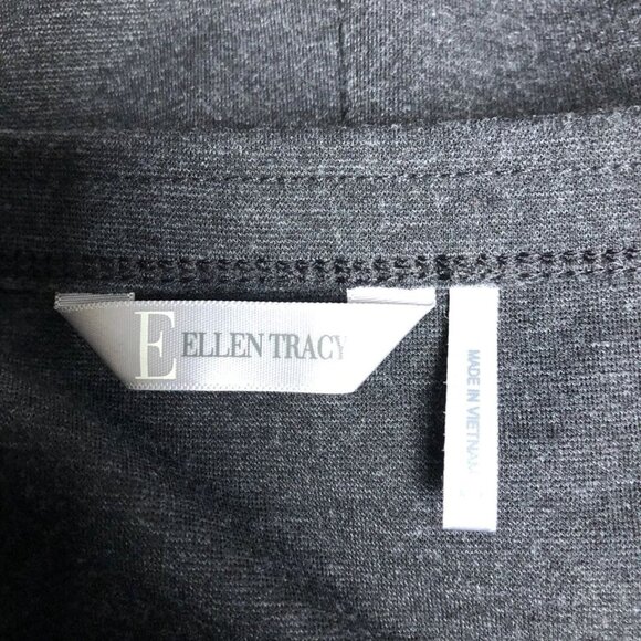 Ellen Tracy Skirt Womens Size Medium Dark Gray Stretchy Slip on Pencil Office - Picture 5 of 6